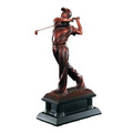 Golf, Male, Bronze Metalic Finish - 16"